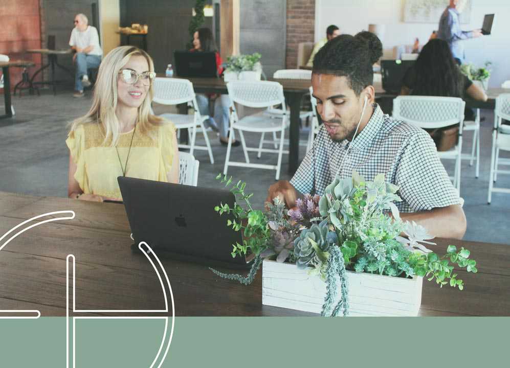People in the coworking space at The Film Hub