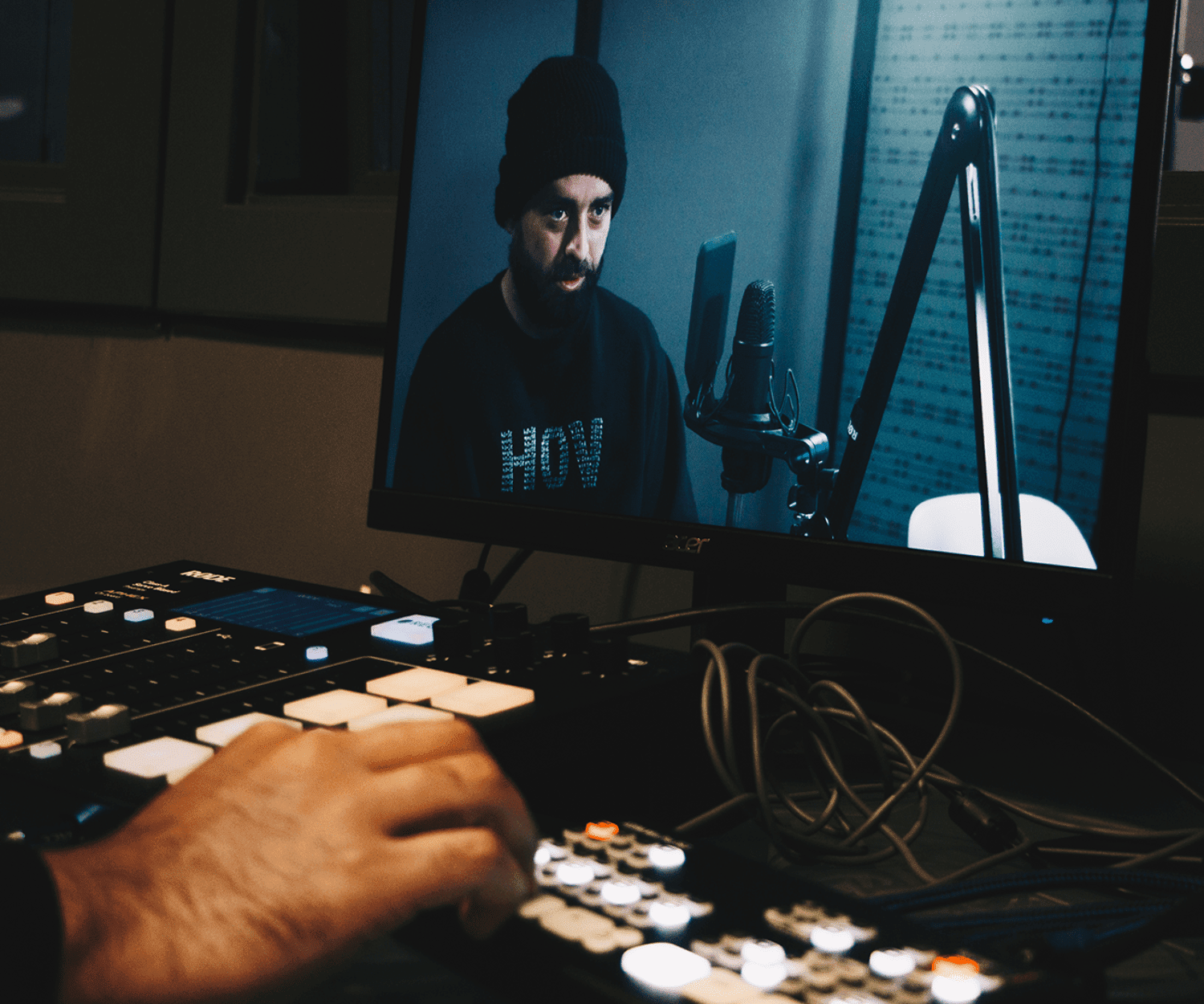 editor switching during a podcast prodution