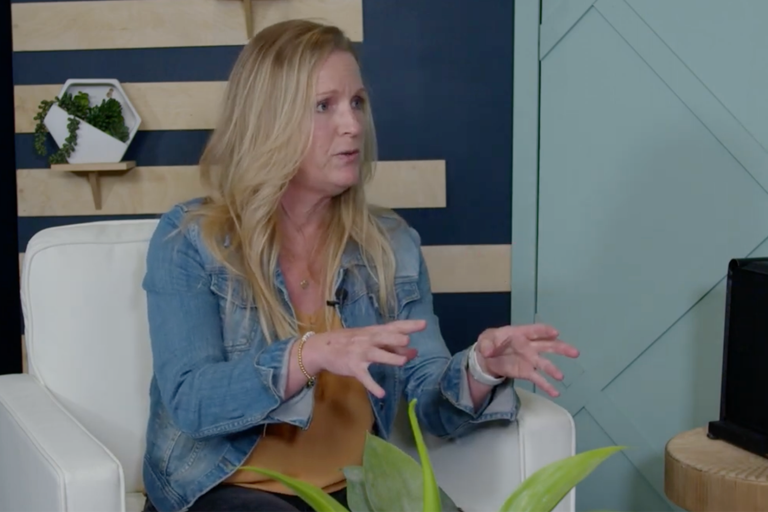 Sheri Stilson on the set of the Industry Insights podcast