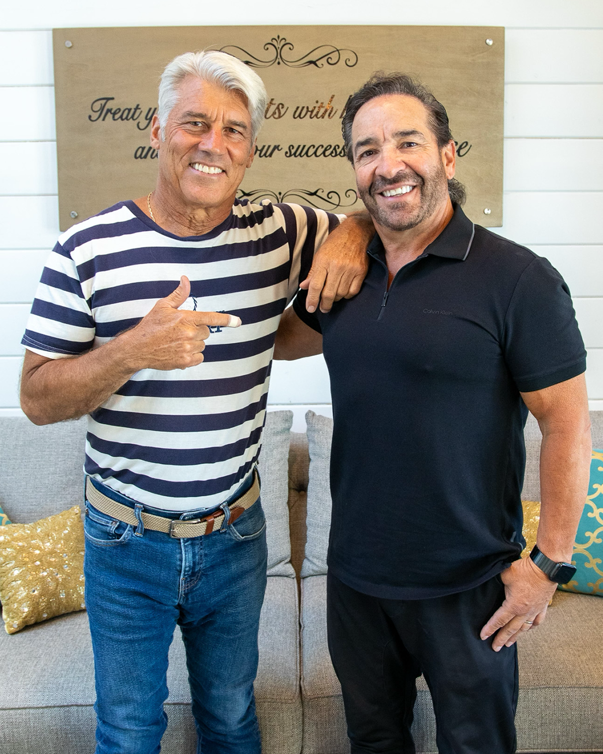 Jim Ellis posing with Jimmy Garcia at The Film Hub