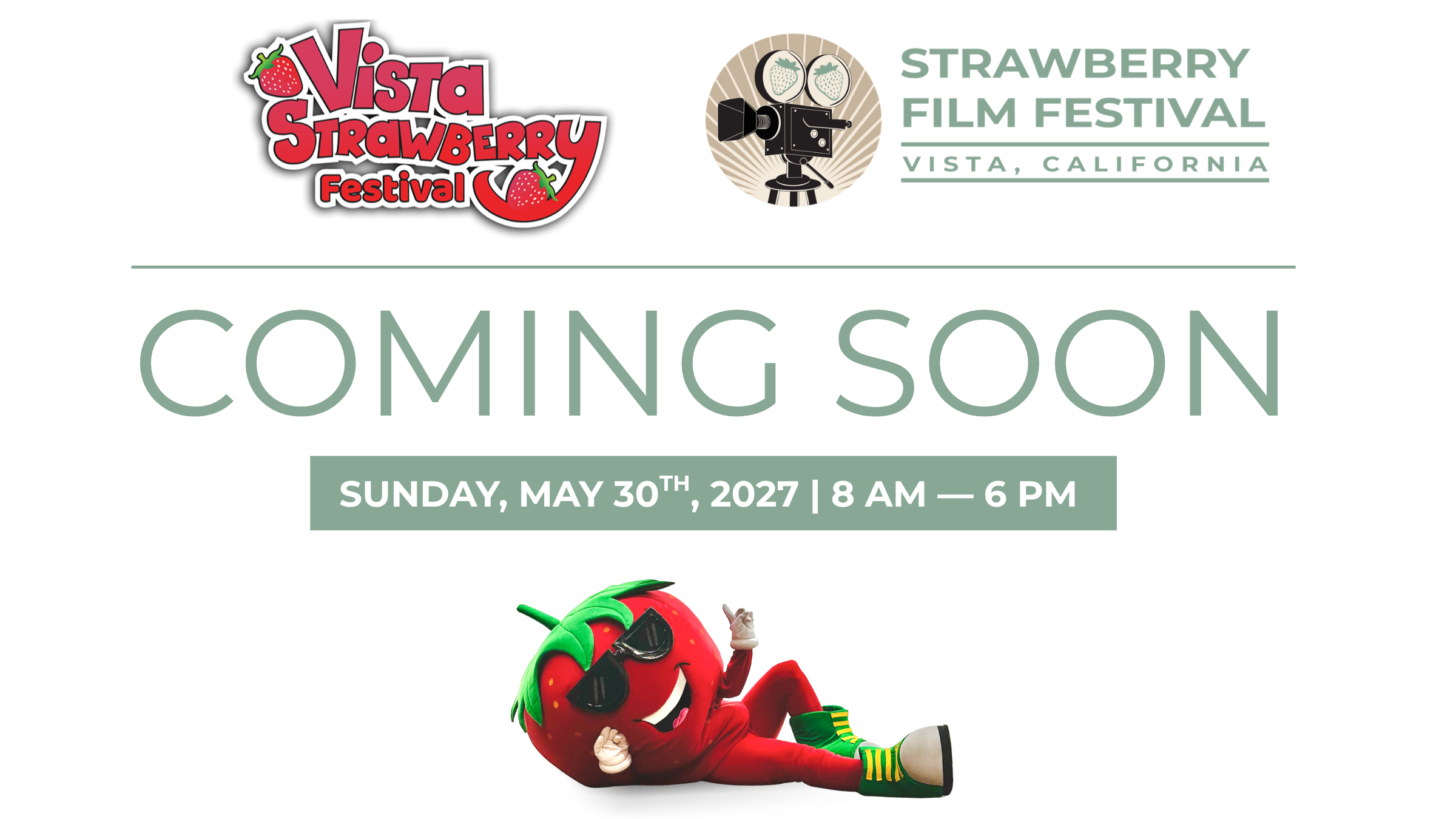 Vista Strawberry Film Festival Coming Soon Graphic
